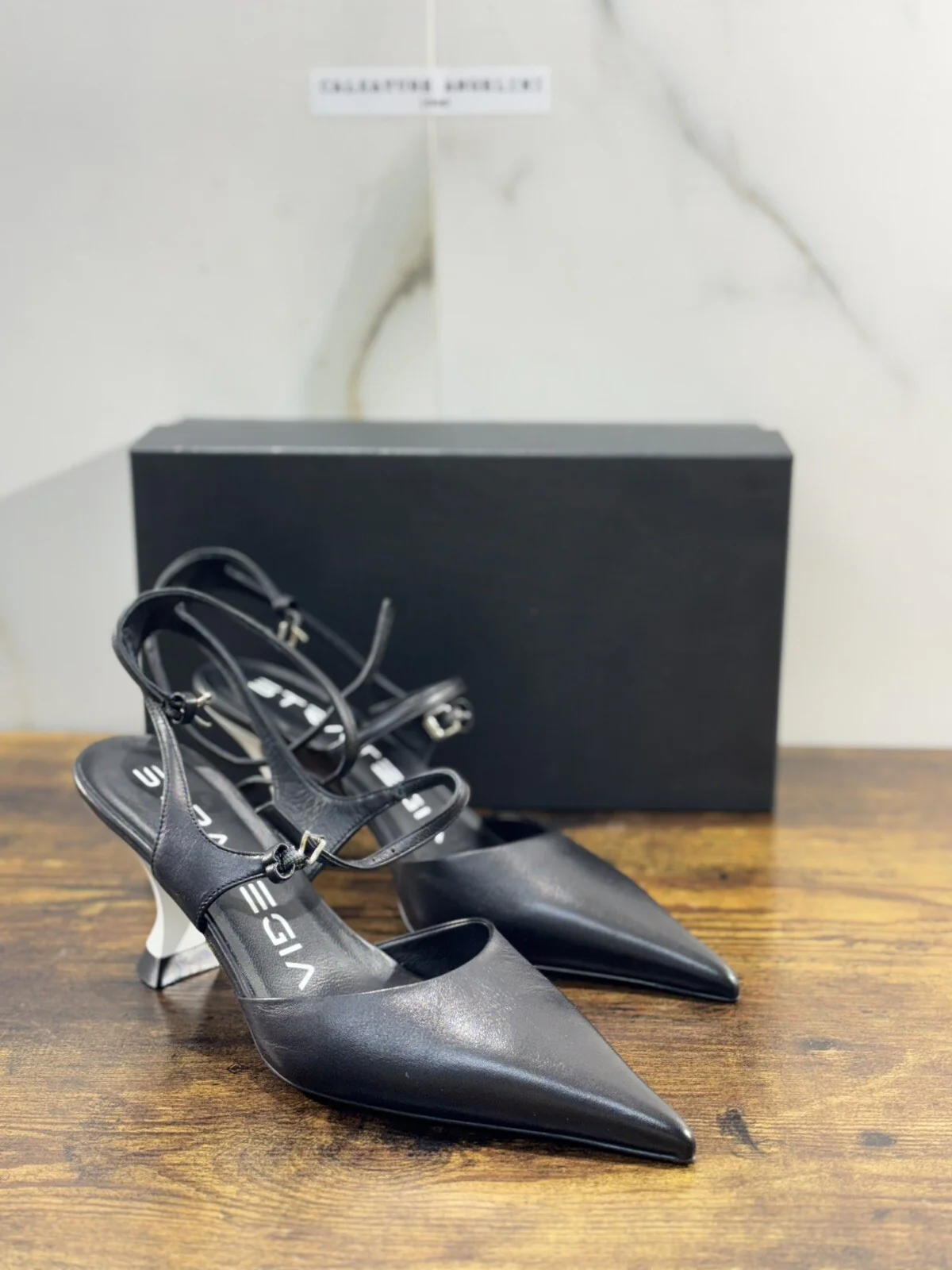 Strategia Scarpa Donna Pelle Nero Luxury Woman Shoes Strategia 41 - immagine 7