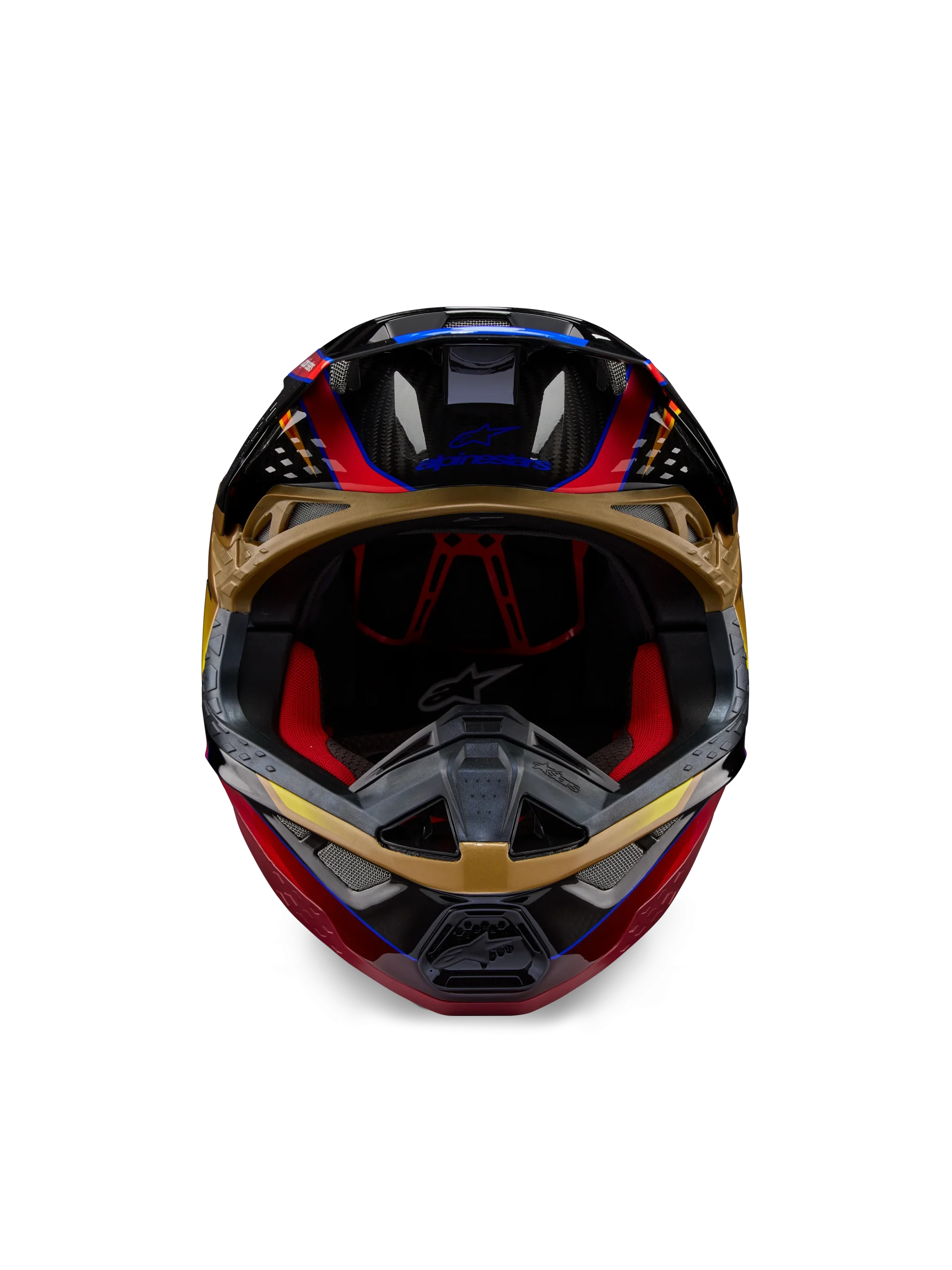 Casco Supertech M10 Era ECE 22.06 Gold Yellow Rio Red Glossy - immagine 7