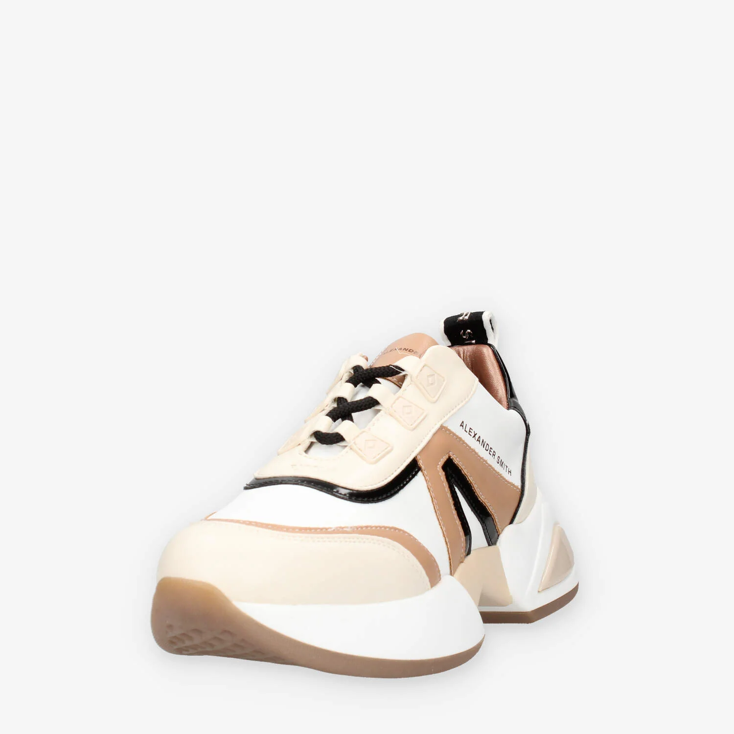 ASBAMBW-1216-WCM Alexander Smith Marble woman Sneakers bianche e camel da donna - immagine 7