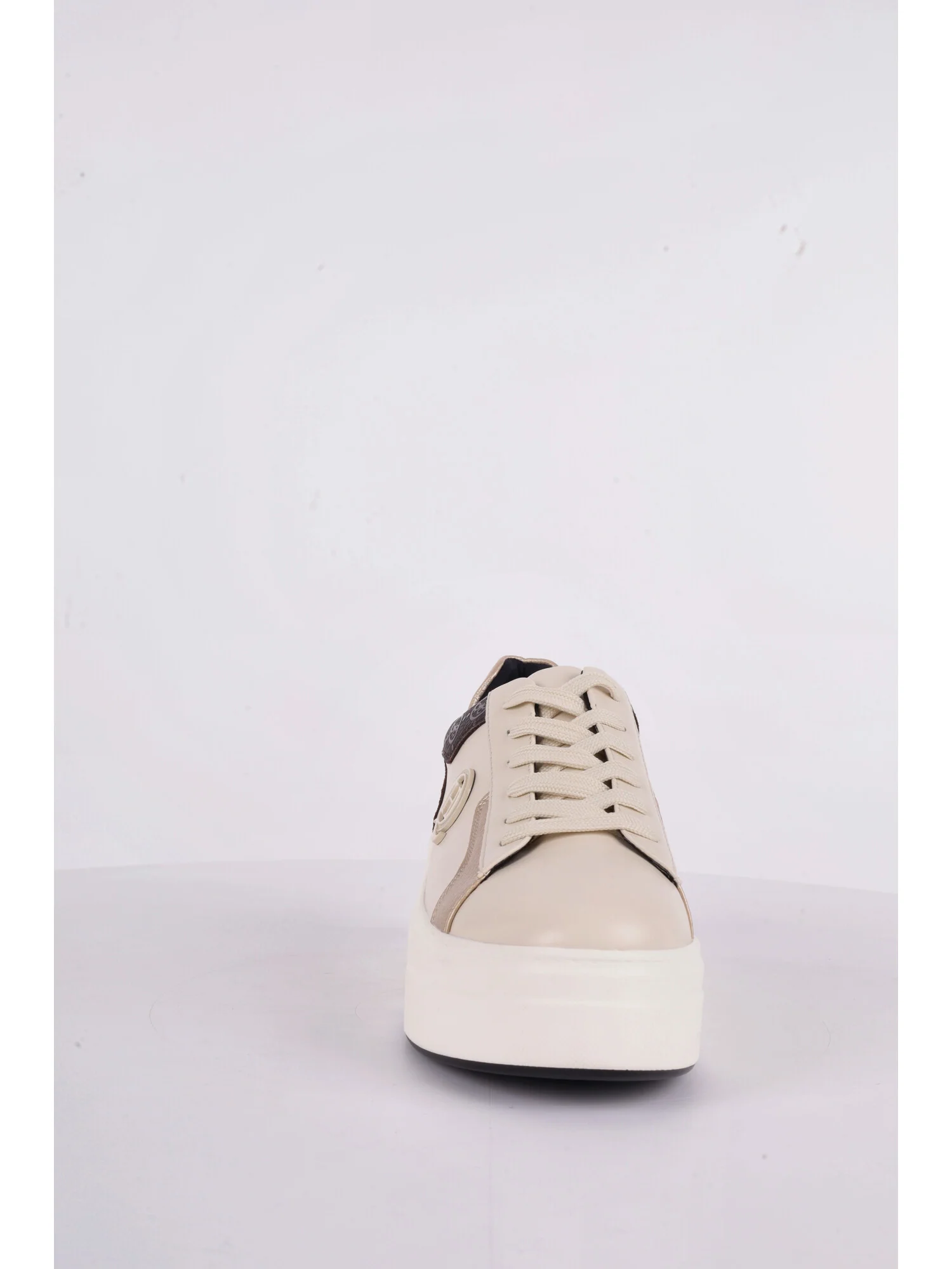 SNEAKER CON PLATFORM QUEEN HELENA DA DONNA BEIGE - immagine 4