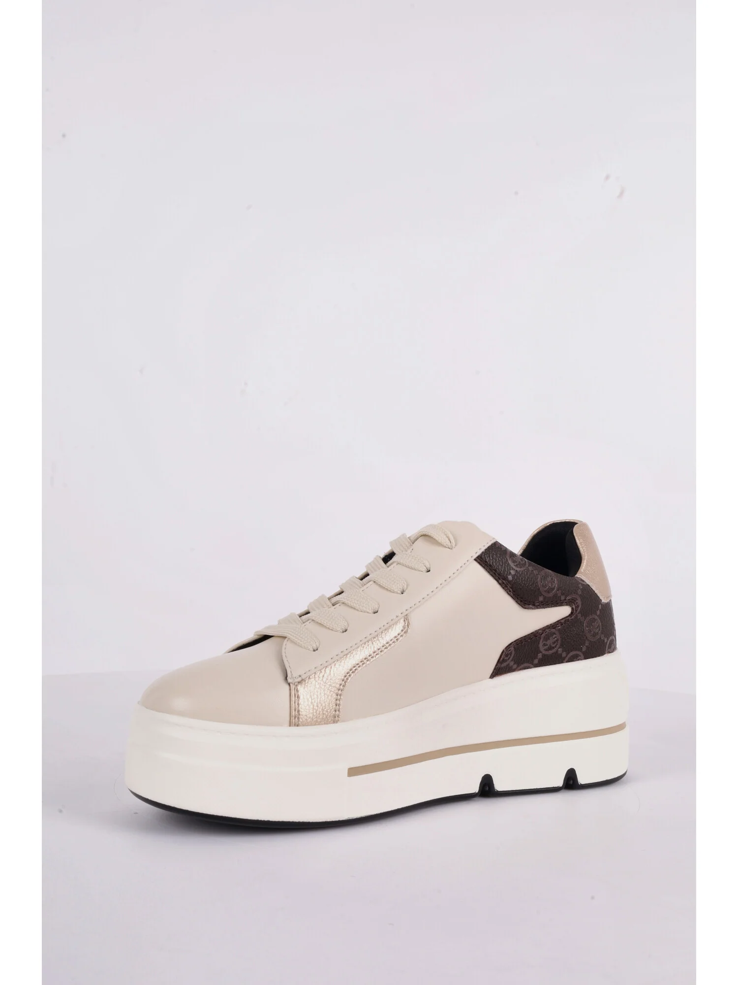 SNEAKER CON PLATFORM QUEEN HELENA DA DONNA BEIGE - immagine 5