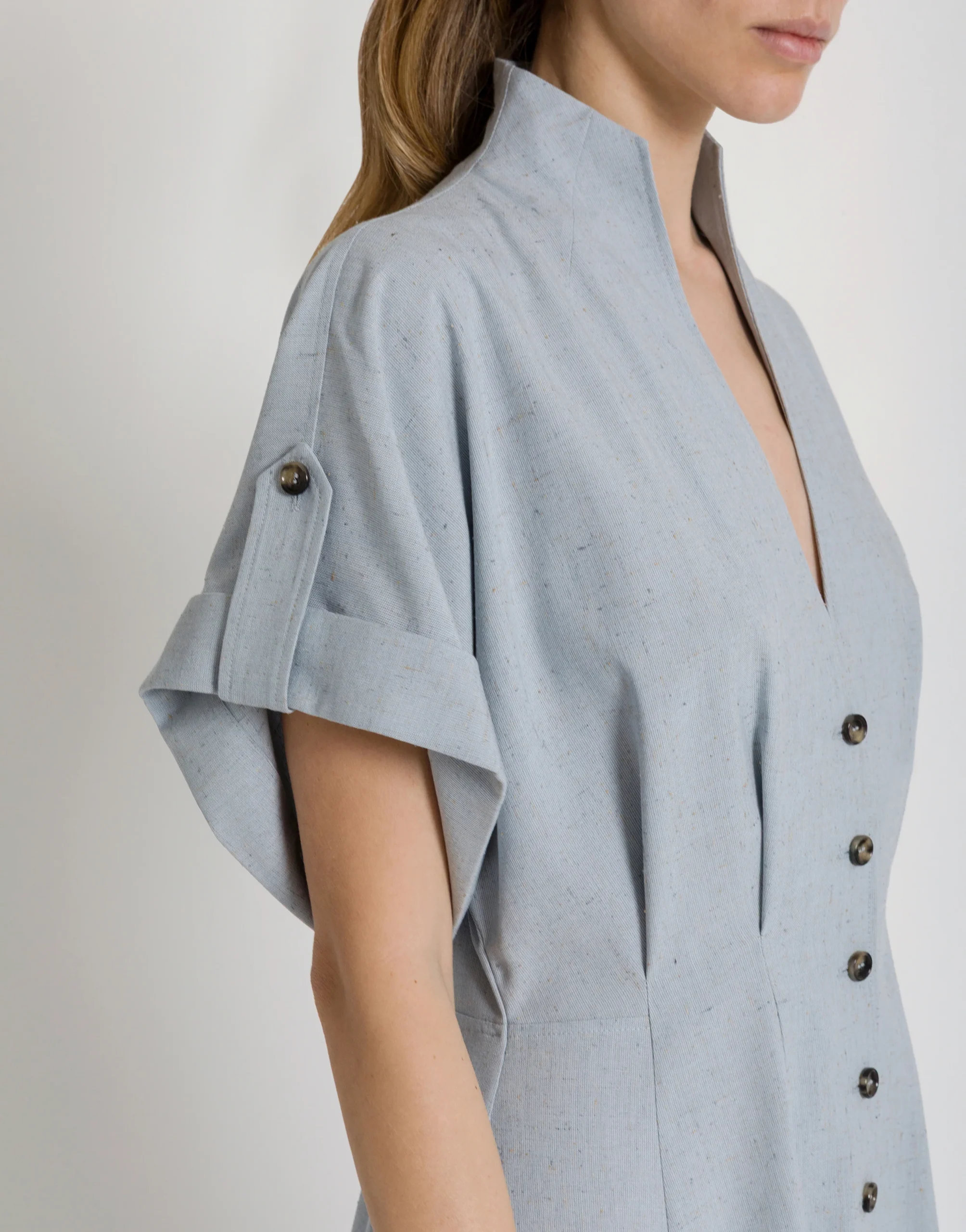 Abito camicia in tweed - immagine 5