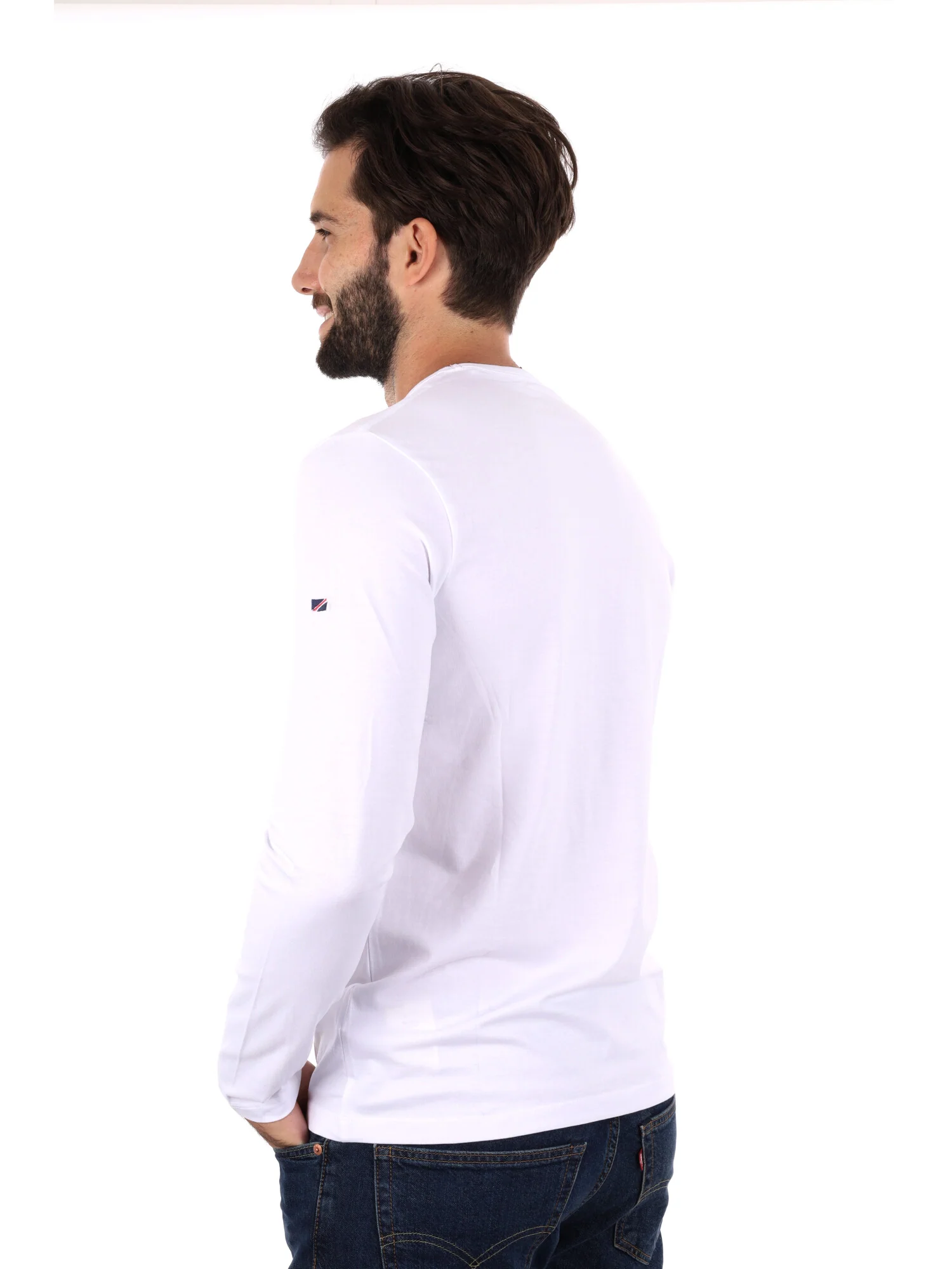 MAGLIA A MANICHE LUNGHE ORIGINAL PEPE JEANS DA UOMO BIANCO - immagine 4