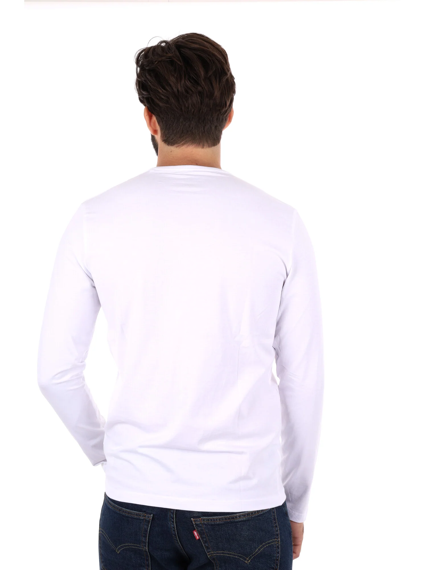 MAGLIA A MANICHE LUNGHE ORIGINAL PEPE JEANS DA UOMO BIANCO - immagine 5