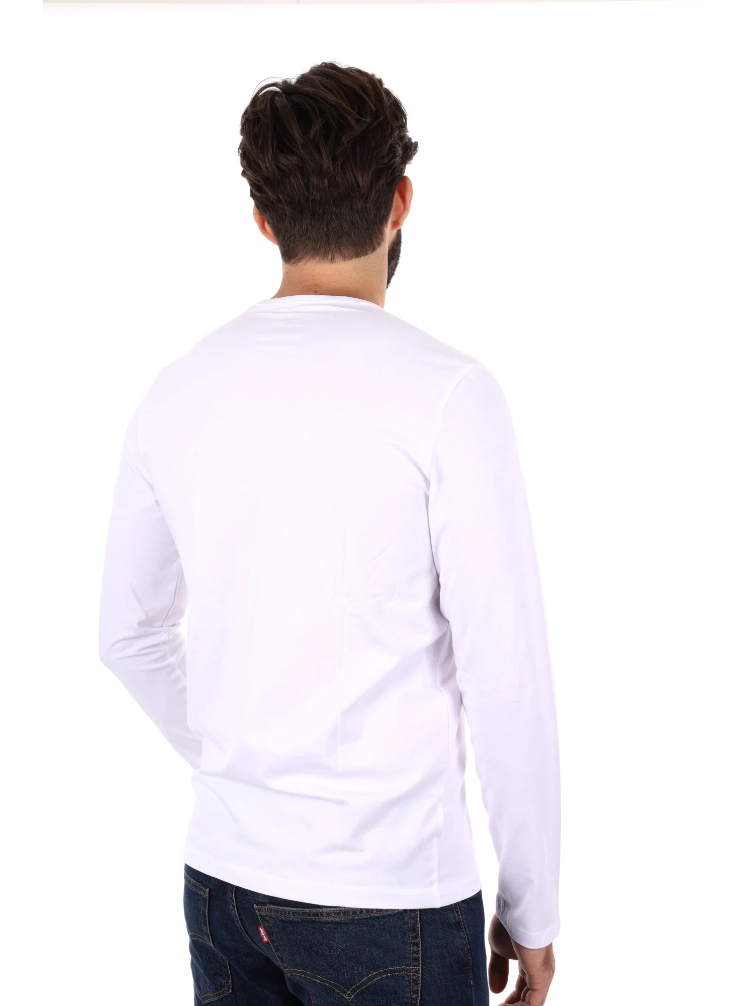 MAGLIA A MANICHE LUNGHE ORIGINAL PEPE JEANS DA UOMO BIANCO - immagine 6
